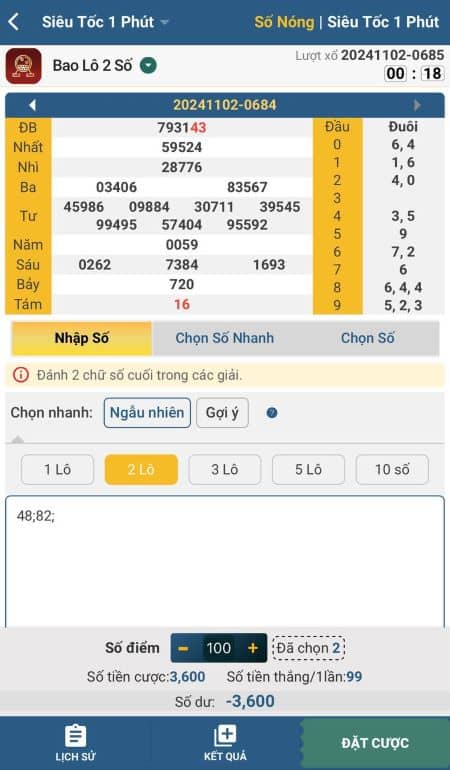 Chọn loại hình đặt cược và mức đặt cược Chọn loại hình đặt cược và mức đặt cược