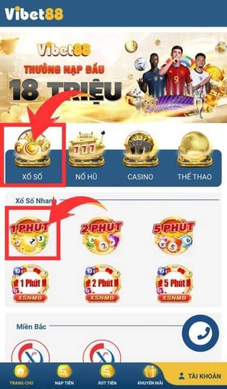 Chọn trò chơi xổ số siêu tốc 1 phút Chọn trò chơi xổ số siêu tốc 1 phút